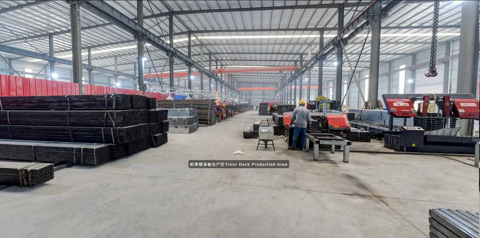 Truss deck production area
