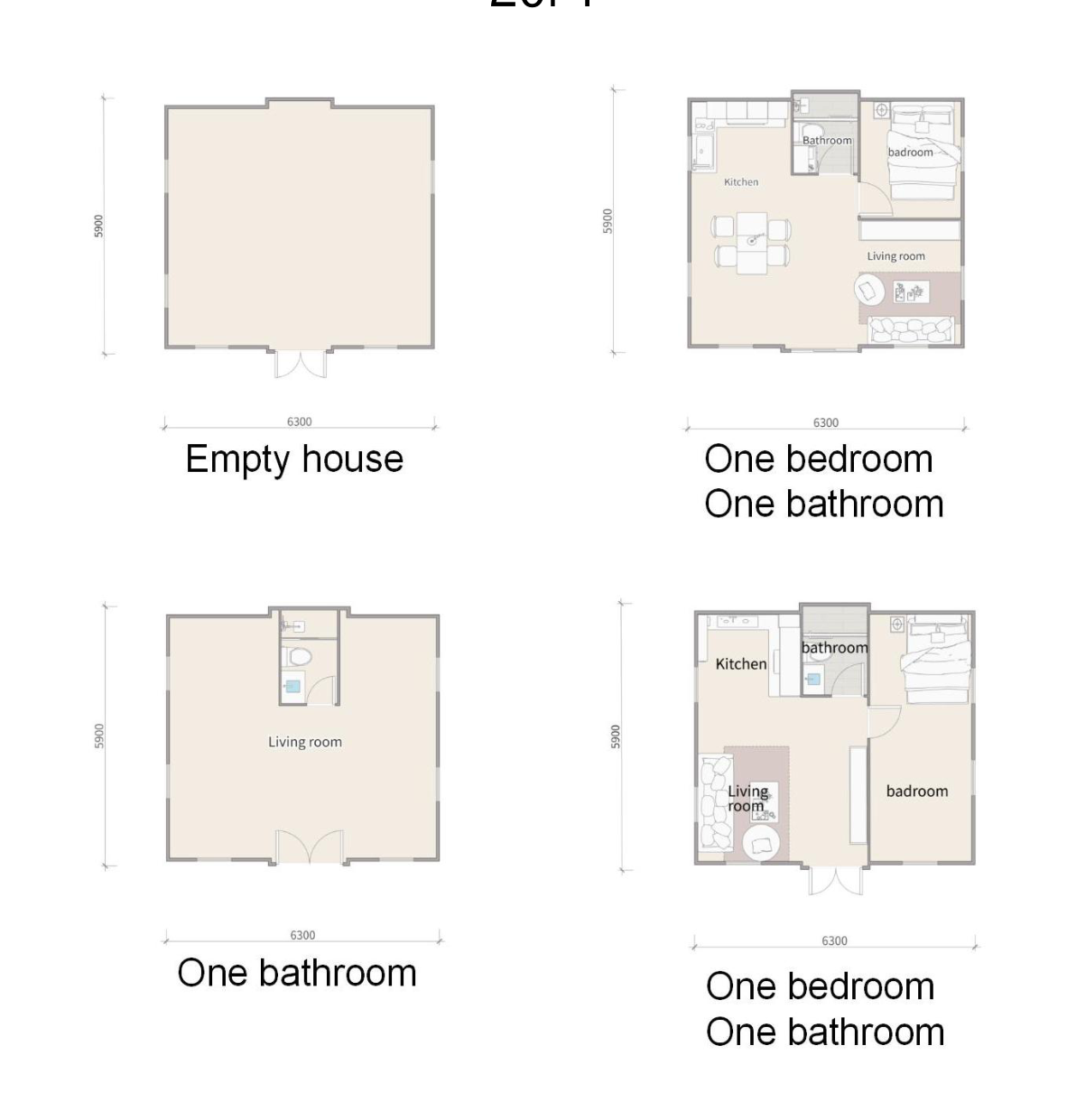 20FT floor plan layout 1
