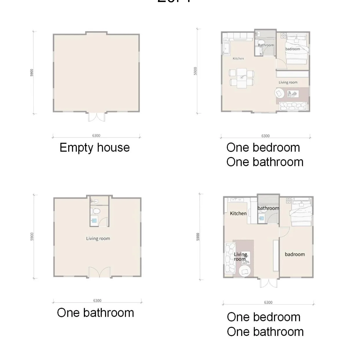20FT floor plan layout 1