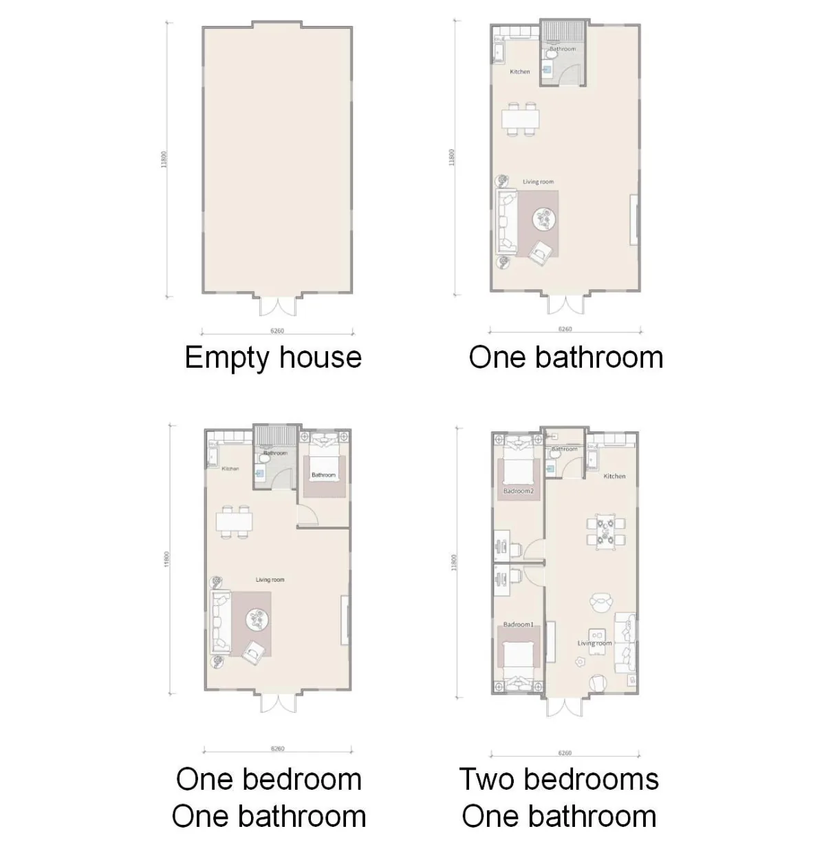 40FT floor plan layout 1