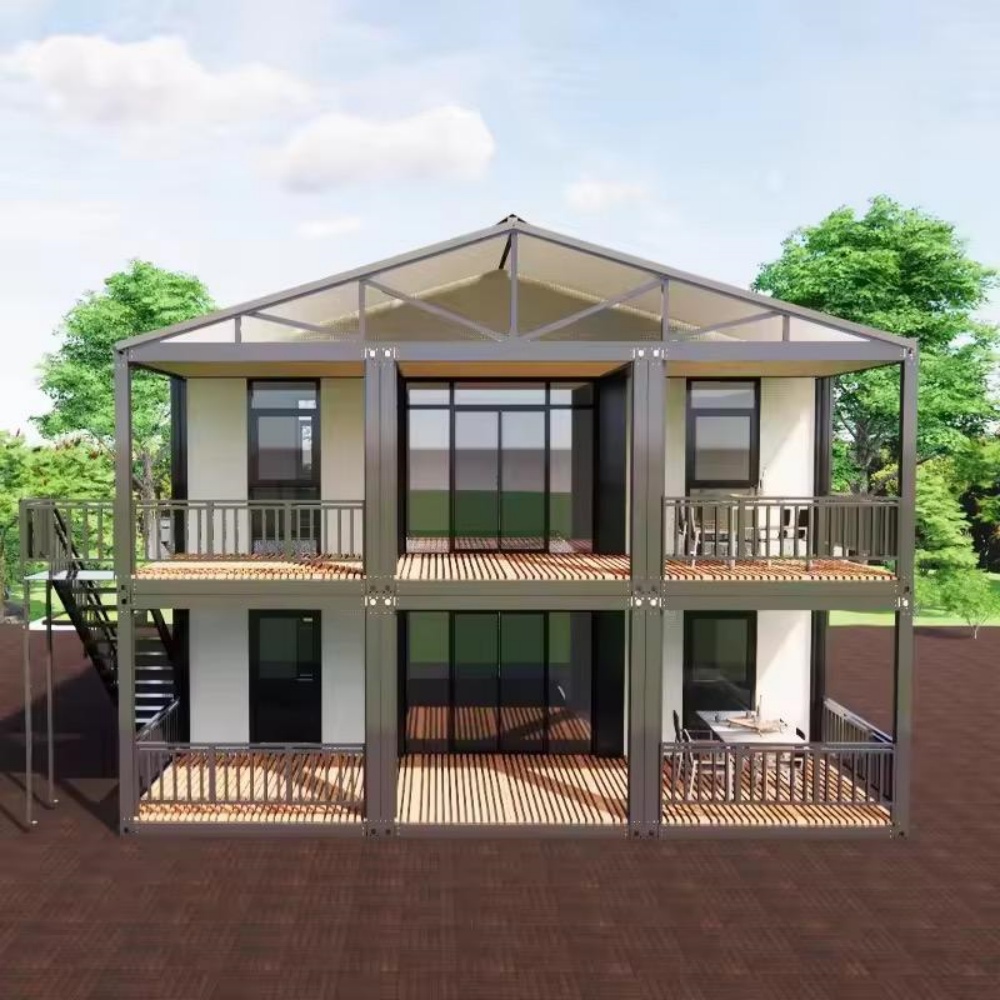 Building a Folding Container House on Sloped Terrain: Piers, Cradles & Leveling